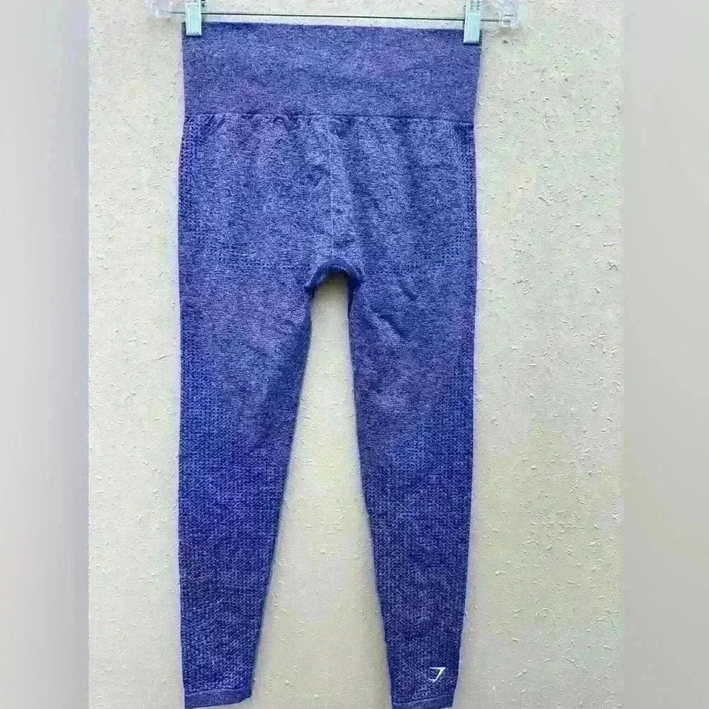 🔥Gymshark Vital Seamless Legging size M/L marbled purple